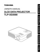 Toshiba TLP-XD2000U Owners Manual